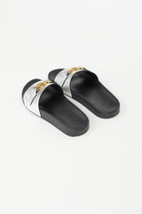 Versace Black & Silver Pool Slide