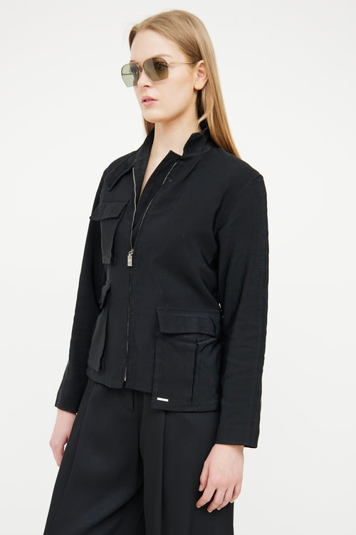 Gianni Versace Black Utility Jacket
