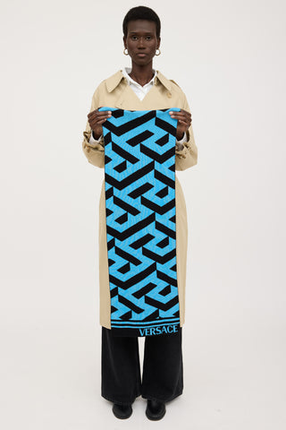 Versace Logo Knit Scarf