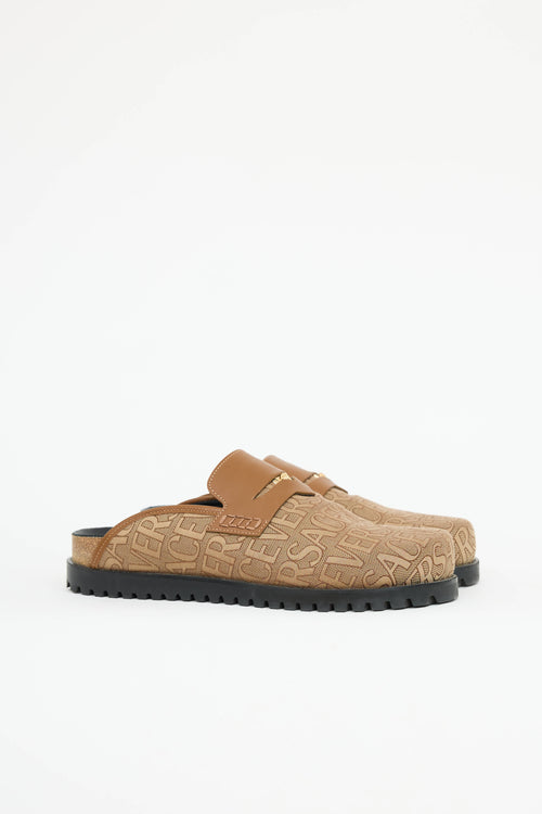 Versace Jacquard Logo Mule