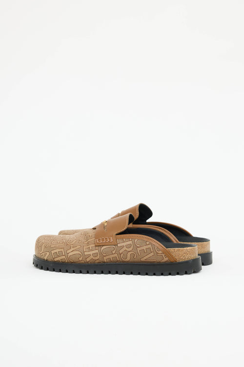 Versace Jacquard Logo Mule