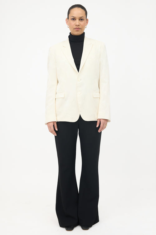 Versace Collection Wool Jacquard Blazer