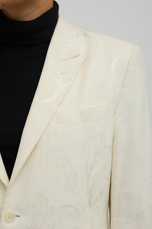 Versace Collection Wool Jacquard Blazer