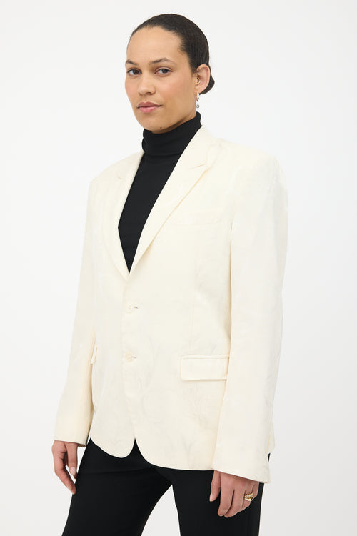 Versace Collection Wool Jacquard Blazer