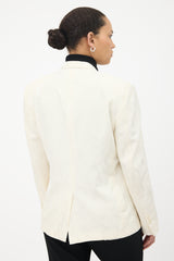 Versace Collection Wool Jacquard Blazer