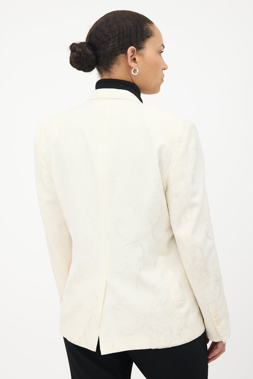 Versace Collection Wool Jacquard Blazer