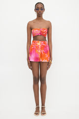 Versace Crepe & Mesh Printed Set