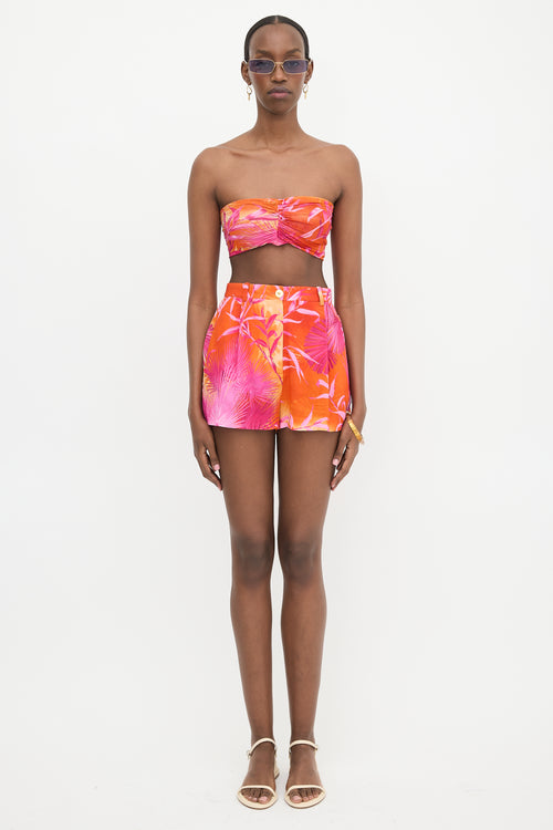 Versace Crepe & Mesh Printed Set