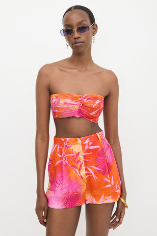 Versace Crepe & Mesh Printed Set