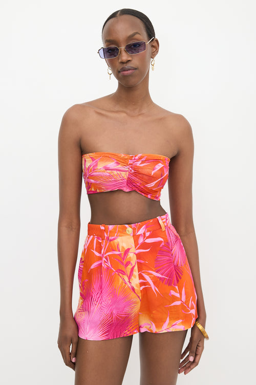 Versace Crepe & Mesh Printed Set