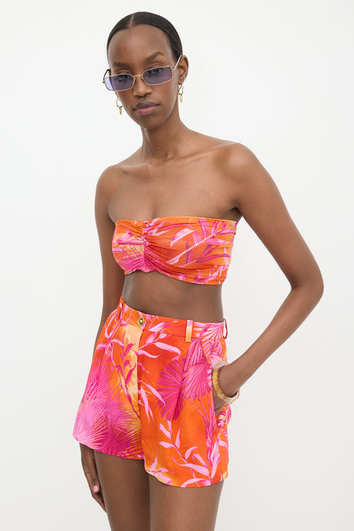 Versace Crepe & Mesh Printed Set