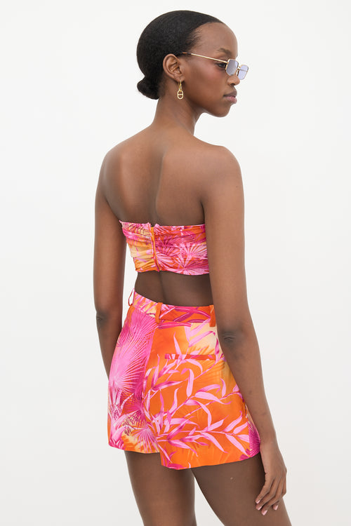 Versace Crepe & Mesh Printed Set
