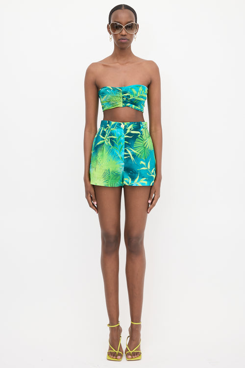 Versace Crepe & Mesh Printed Set