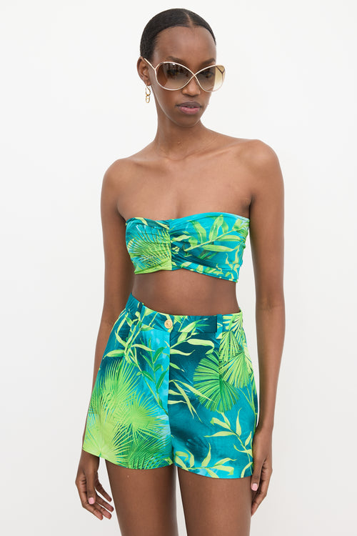 Versace Crepe & Mesh Printed Set