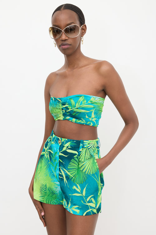 Versace Crepe & Mesh Printed Set