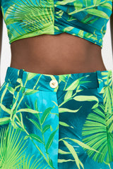 Versace Crepe & Mesh Printed Set