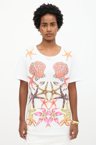 Versace Embellished Seashell T-Shirt