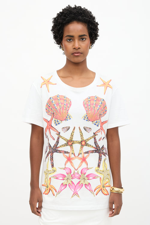 Versace Embellished Seashell T-Shirt