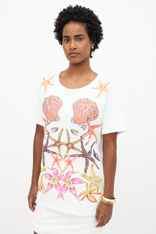 Versace Embellished Seashell T-Shirt