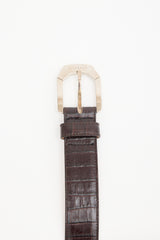 Versace Embossed Leather Belt