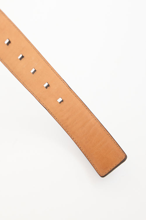 Versace Embossed Leather Belt