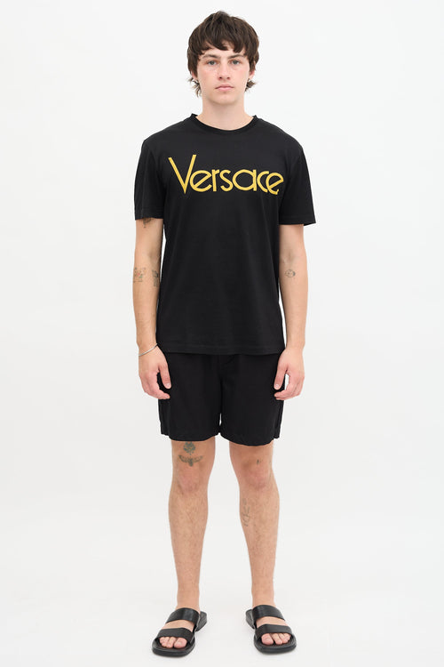 Versace Embroidered Logo T-Shirt