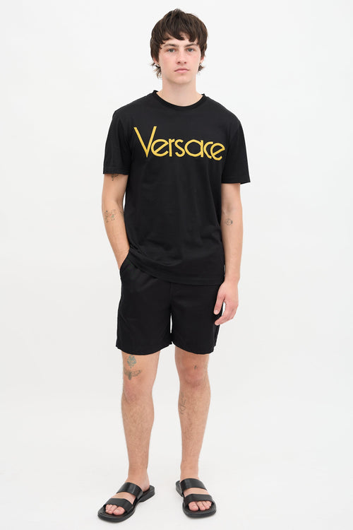 Versace Embroidered Logo T-Shirt