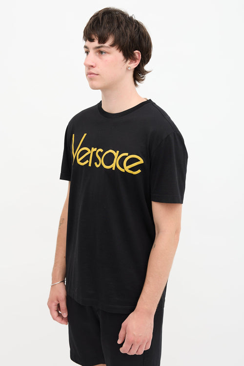 Versace Embroidered Logo T-Shirt