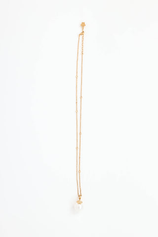 Versace Medusa Faux Pearl Necklace