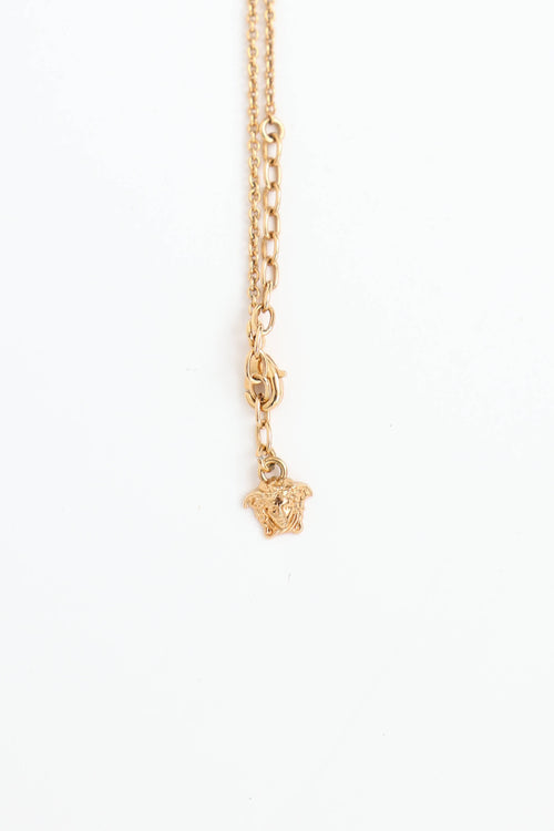Versace Medusa Faux Pearl Necklace