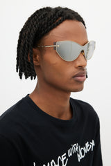 Versace Black & Gold Shield VE2239 Sunglasses