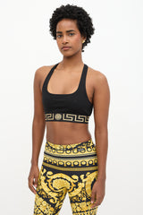Versace Greca Border Sports Bra Top