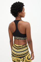 Versace Greca Border Sports Bra Top