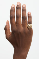 Versace Guilloche Medusa Ring
