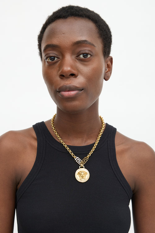Versace Icon Medusa Medallion Chain Necklace