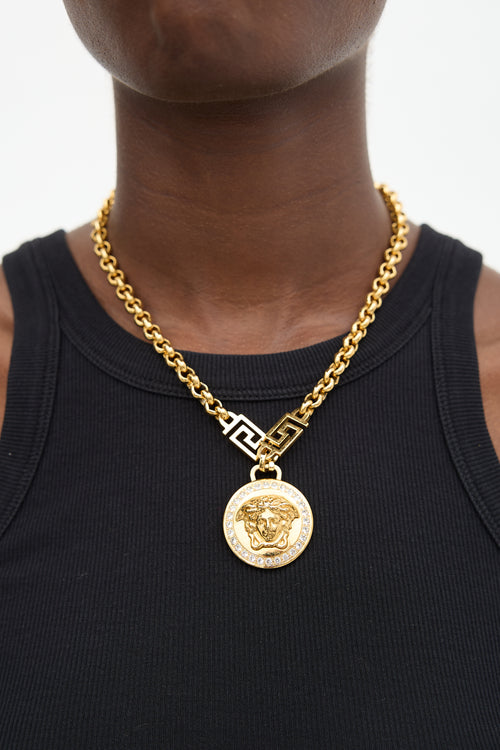 Versace Icon Medusa Medallion Chain Necklace