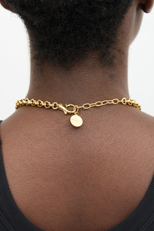 Versace Icon Medusa Medallion Chain Necklace