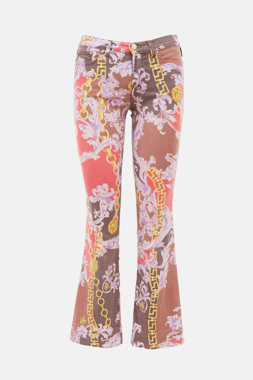 Versace Vintage Barocco Printed Jeans