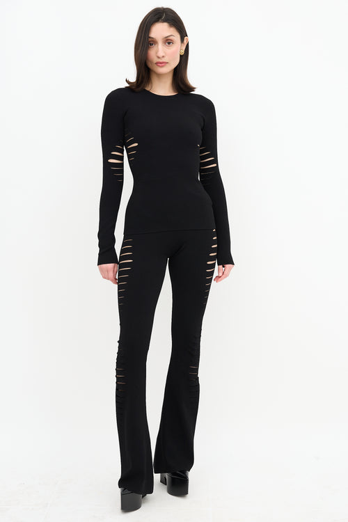Versace Knit Cut Out Top