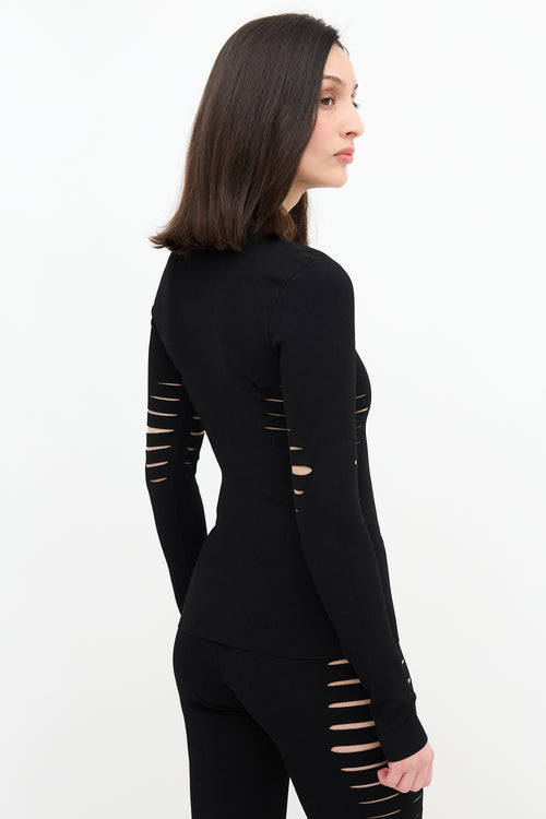 Versace Knit Cut Out Top