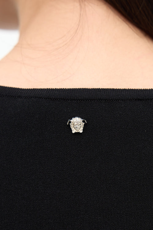 Versace Knit Cut Out Top
