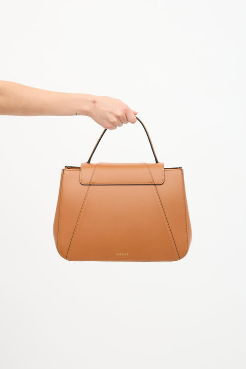 Versace Leather Virtus Top Handle Bag