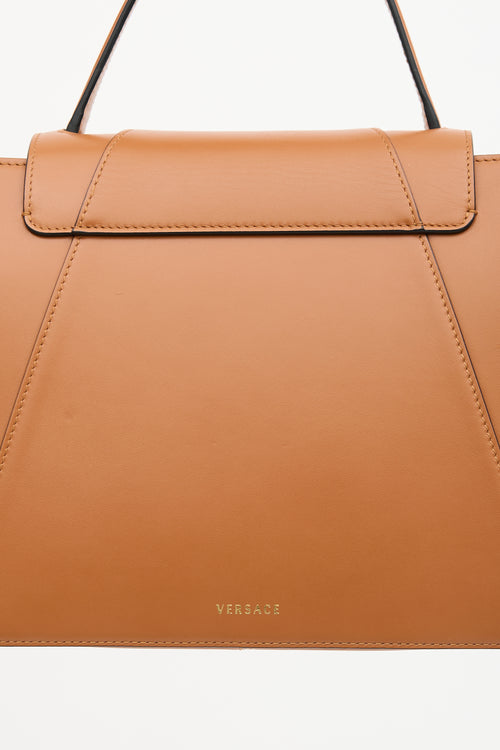 Versace Leather Virtus Top Handle Bag