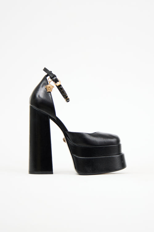 Versace // Leather Medusa Aevitas Platform Heel – VSP Consignment