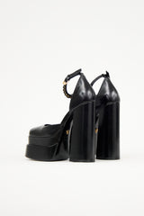 Versace Leather Medusa Aevitas Platform Heel