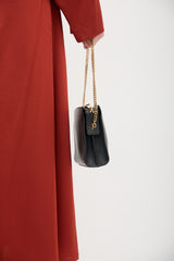 Versace Leather Virtus Shoulder Bag