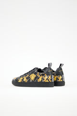 Versace Leather Barocco Printed Low Sneaker