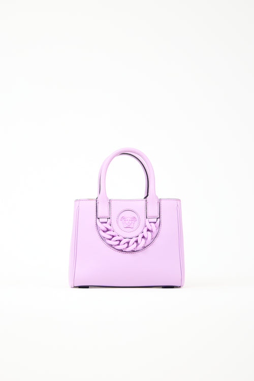 Versace Leather La Medusa Chain Bag