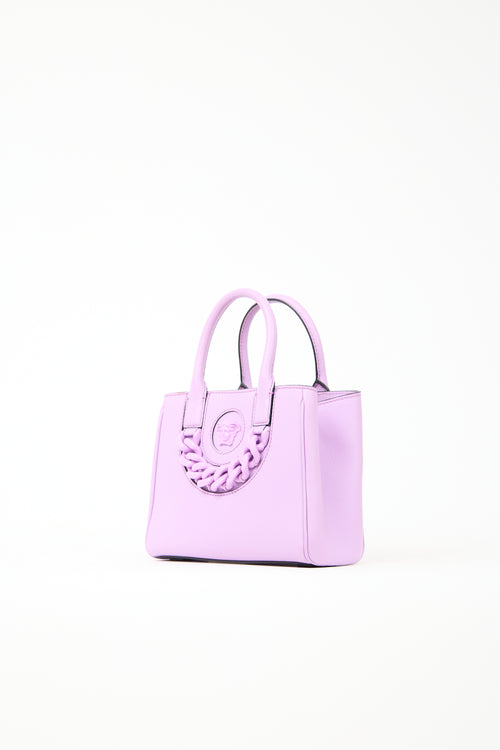 Versace Leather La Medusa Chain Bag