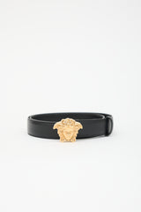 Versace Leather Medusa Belt